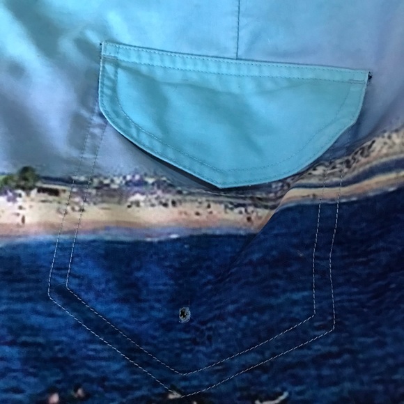 Mens Paradise City Oceanside Swim Trunks Size Small, Size 34 - Picture 5 of 12